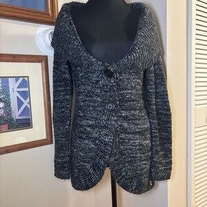 Say What? Charcoal Button-Up Cardigan